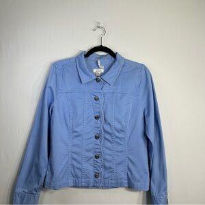 Christopher & Banks Cottagecore Ruffle Cotton Pastel Girly Boho Buttons Sz. M